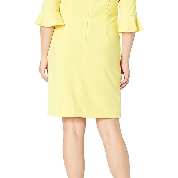 Nine West Women’s Three Quarter Ruffle Sleeve Dress - Picture 2 of 2